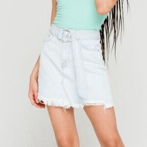 Collective Self Belt Womens Denim Skirt